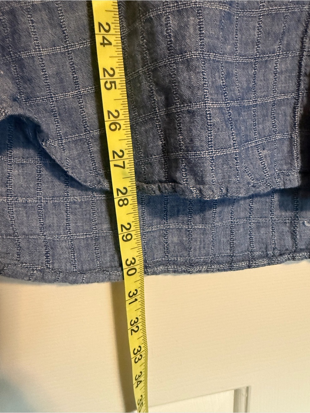 Original Weatherproof Vintage Blue Short-Sleeve Button-Up Shirt - Picture 7 of 8